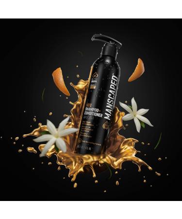 Manscaped 2 in 1 Shampoo & Conditioner - UltraPremium Hair Care with Sea Kelp Coconut Water & Aloe (16 oz) - Nourishing & Hydrating for Men - Ships Internationally - Buy Online on GoSupps.com