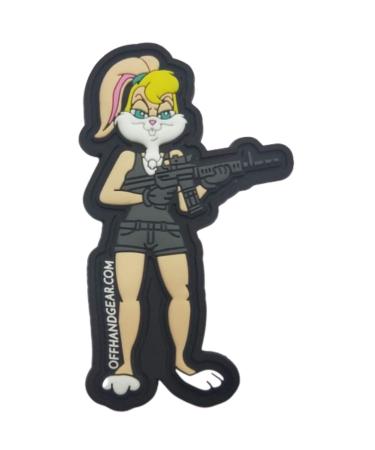 OffHand Gear PVC Gun Bunny Morale Patch with Glow in The Dark Features