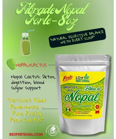 Fibra de Nopal 8 oz 100% Nopal Cactus Powder Fiber-Rich Digestive Support Vegan Gluten-Free & Non-GMO Prickly Pear Cactus Supplement for Skin Metabolism & Heart Health - Buy Online on GoSupps.com
