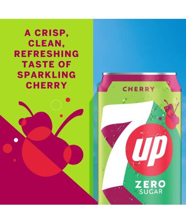 7UP Free Cherry Fizzy Drink - Sugar-Free - 6 x 330ml Cans - Buy Online on GoSupps.com