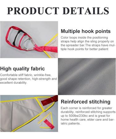 Lift Sling for Toileting Medical Transfer Sling Heavy Duty Divided Leg Shower Sling for Patient Lifts Full Body Sling with Head Support for Hospital Home and Nursing Homes - Buy Online on GoSupps.com