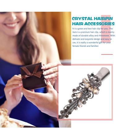 LEORX Rhinestone Hair Clips - Vintage Alligator Clips Barrettes for Women - Champagne - Buy Online on GoSupps.com