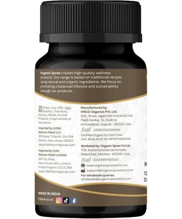 ORGANIC SPREE Mucuna 120 Tablets USDA Organic Mucuna Pruriens - Organic and Natural 120tab - Buy Online on GoSupps.com