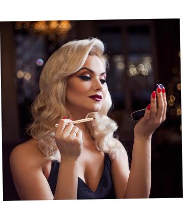 Beavorty Makeup Tools round lip for women makeup brush artificial fiber lipstick applicator smudge stick lipstick lip gloss brush aluminum lip brush lip balm lips applicator 13.40X0.90X0.90CM Golden - Buy Online on GoSupps.com