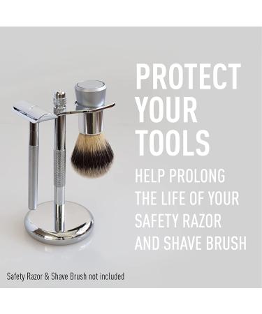 Bevel Men's Starter Shaving Kit with Safety Razor, Shaving Brush, Stand, Cream, Oil, Balm, and 20 Blades - Buy Online on GoSupps.com