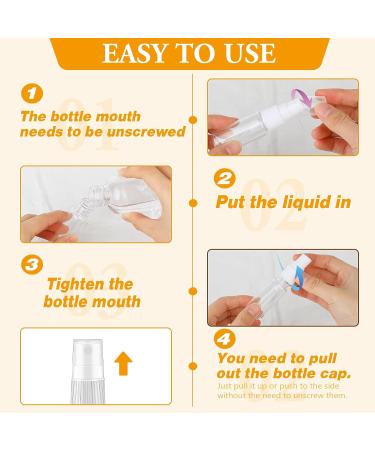 Buy 6 Small 20ml Transparent Spray Bottles - Perfect for Travel Liquid Cosmetics & Cleaning | Durable Plastic Fine Mist Spray Containers - Buy Online on GoSupps.com