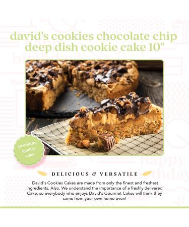 Chocolate Chip Deep Dish Cookie Pie - 14 Pre-Sliced Pieces | Gourmet Bakery Dessert with Chocolate Chips and Chunky Chocolate Topping - Buy Online on GoSupps.com