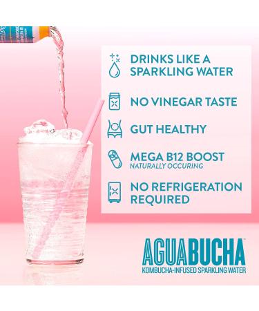 Mother Kombucha Agua Bucha Variety Pack - Light & Delicious Kombucha Powered Sparkling Water - USDA Organic B12 Drink with Only 4 Calories - Vitamin Rich - 12 fl Oz (12 pack) - Buy Online on GoSupps.com