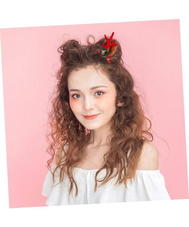 minkissy 6 Pairs Christmas Antler Hair Clip Christmas Hair Clips Antler Hairpins Red Hair Clips Hair Accessory for Girls Christmas Cosplay Accessories Antler Ear Headpiece Kids Hairpin Cute - Buy Online on GoSupps.com