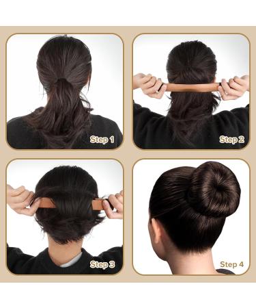 8Piece Hair Bun Maker for Women DIY Girls French Hair Bun Snap Roll Bun Tool Twist Donut Bun Hairstyle - Buy Online on GoSupps.com