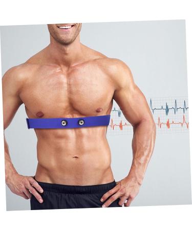 High-Quality Blue Heart Rate Monitoring Belt - Combined Heart Frequency Meter Chest Strap for Sports - Elastic Nylon - 17.00x3.00x0.10cm - International Shipping Available - Buy Online on GoSupps.com