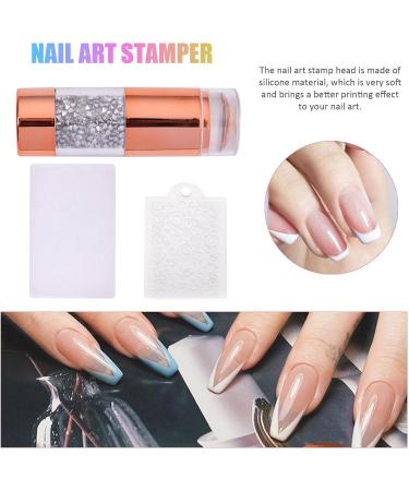 Ruilonghai Nail Art Jelly Stamping Plates & Double Head Polish Printing Set | Manicure Tools for Perfect Nail Designs - Buy Online on GoSupps.com
