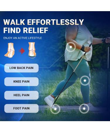 Dacat Orthopedic Insoles for Heel Spur & Plantar Fasciitis | Blue Inserts for Flat Feet - EU 38-39 - Buy Online on GoSupps.com