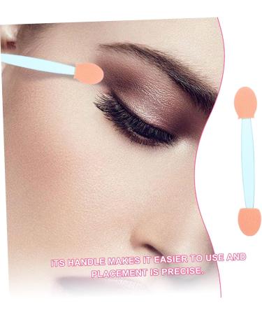 Baluue 100pcs Professional Eyeshadow Emulsion Dual Ended Makeup Brush Makeup Gadgets 6.5x1.3cm Blue - Buy Online on GoSupps.com