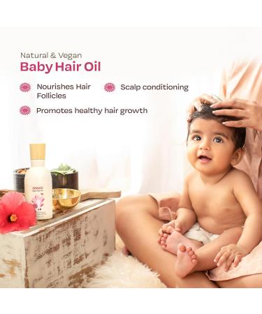 MAATE Baby Hair Oil for Growth & Scalp Care | Hibiscus Bhringraj & Almond Oil | 150 ml | 0-5 Years - Buy Online on GoSupps.com