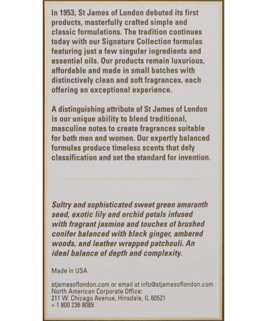 St James of London Black Ginger & Amaranth Parfum - Buy Online on GoSupps.com