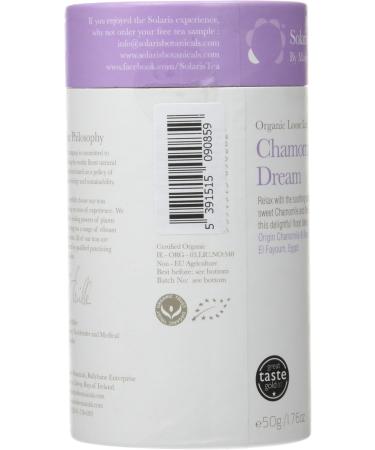 Solaris Tea Organic Loose Whole Leaf Chamomile Dream Herbal Blend 50 g - Buy Online on GoSupps.com