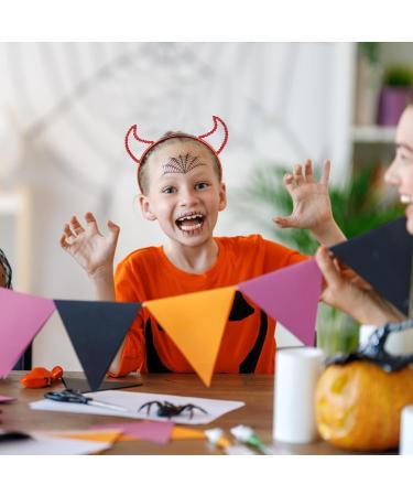 VilaGi Halloween Devil Horns Headband Red Rhinestone Hairband Headband Makeup Party Halloween Carnival Party Masquerade Cosplay Fancy Dress Women Girls Hair Accessories Headband Costume Accessories - Buy Online on GoSupps.com