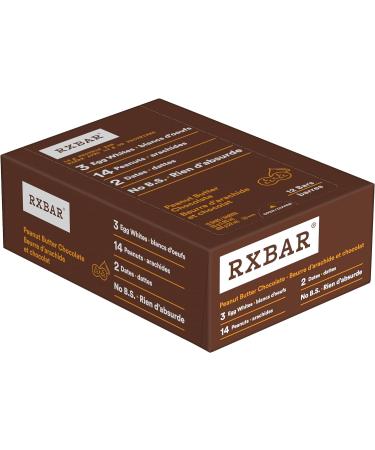 RXBAR Peanut Butter Chocolate Protein Bars 12 x 52 g & Protein Bar Peanut Butter 12x52g (Pack of 12) Bar + Protein Bar Peanut Butter - Buy Online on GoSupps.com