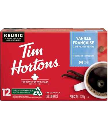 Tim Hortons French Vanilla Flavoured Coffee RSingle Serve Keurig K-Cup Pods Medium Roast 72 Count - Buy Online on GoSupps.com