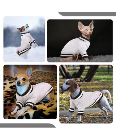 FUAMEY Dog Pullover Sweater - Winter Coat for Small, Medium, Large Dogs - Warm Jacket for Cold Weather - Easy On, Grey, Chest 19.6in - Buy Online on GoSupps.com