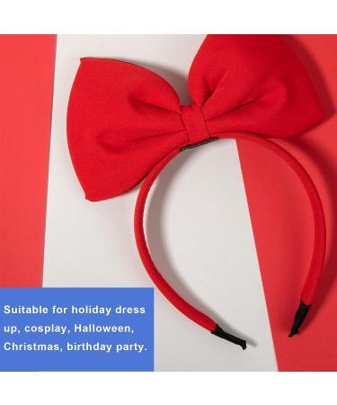 CHuangQi Bow Headband - Halloween/Christmas Cosplay Headdress for Women & Girls (Red) - Buy Online on GoSupps.com