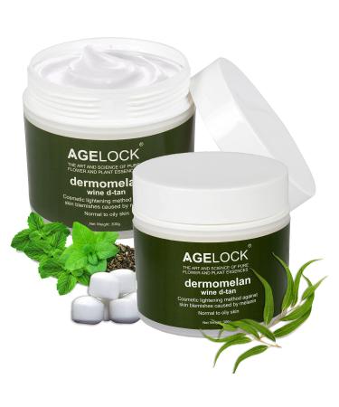 Agelock Dermomelan Wine D-Tan - Skin Whitening & Brightening Cream (300g) | International Shipping - Buy Online on GoSupps.com