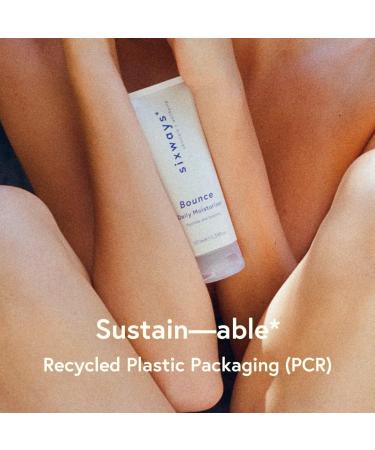 Sixways Bounce Daily Moisturiser: Hydrating Natural Vegan Face Cream with Shea Butter and Vitamin E For All Skin Types Made in the UK 100ml - Buy Online on GoSupps.com