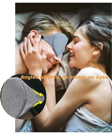 Unisex Sleep Mask for Home & Travel | Blackout Eye Cover for Side Sleepers | Light Blocking with Nose Wing | Sexy Night Blindfold - Buy Online on GoSupps.com