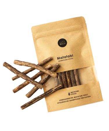 Lucybalu 6x Matatabi sticks for cats |Cats dental care nature | chewing bones for cats bad breath |Cats Sticks made of Matatabi Wood |Cats toothbrush |Matatabi cat toys self -employment - Buy Online on GoSupps.com