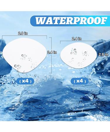 4 Pairs Self-Adhesive Sneaker Heel Repair Patch White Shoe Hole Repair Patch Hole in Shoe Repair for Leather Shoes High Heels 8 - Buy Online on GoSupps.com