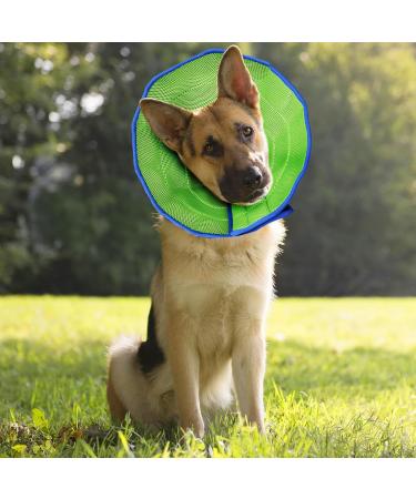 Dog Cone Collar After Surgery Adjustable Dog Cones to Stop Paw Licking Soft & Breathable Pet Recovery Collars Protective Neck Collars for Dogs and Cats Quick Healing Elizabeth Collar (Blue & Green L) - Buy Online on GoSupps.com