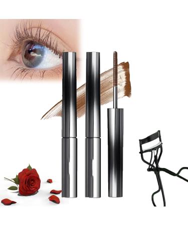 Just Doll Mascara Judi Doll Mascara Doll Mascara Jody Doll Mascara Judy Dahl Mascara Metal Rod Mascara Non-Clumping Smudge Proof Flake Proof Long Lasting (2*Brown)