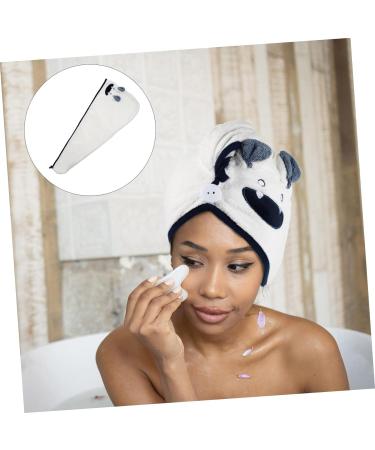 NUSITOU 1pc Coral Fleece Dry Hair Hat Drying Cap for Long Hair Portable Towel Curly Hair Towel Hair Towel Microfiber Drying Cap Hair Dry Turban Water Women's White Quick Dry Hair Cap White 64x24x0.8cm - Buy Online on GoSupps.com