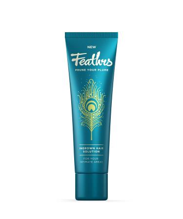 Feathrs Soothing Ingrown Hair Solution for Intimate Areas - Vegan - 80ml 80 ml (Pack of 1)