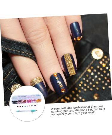 MAGICLULU 2 Sets Manual Drilling Pen Nail Art Pen Materiales Para U as Kit De Manicura Rhinestone Pointing Pen Nail Kits Rhinestone Painting Tool Pc Nail Supplies Diamond Manicure - Buy Online on GoSupps.com