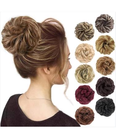 Hair Chignon Synthetic Bun Messy Bun Donut Bun Curly Bun with Elastic Rubber Band Ponytail Extensions Hair Bun for Women Messy Bun Hair Piece (Color : 4) - Buy Online on GoSupps.com