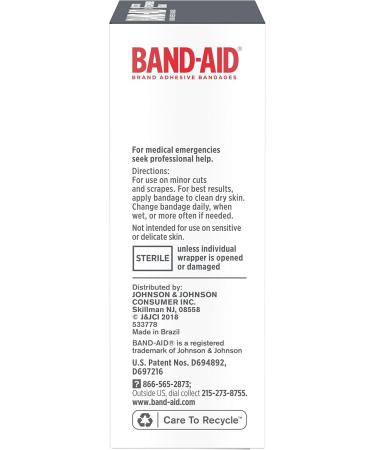 Band-Aid Tough-Strips Bandages - Durable One Size Adhesive 20 Count for Optimal Wound Care - Buy Online on GoSupps.com