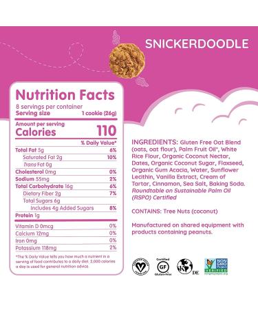 Maxine's Heavenly Soft-Baked Snickerdoodle Cookies - 7.2 oz (204g) | Gluten-Free Treat - Buy Online on GoSupps.com
