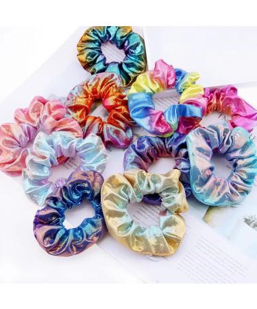 10PCS LED Hair Scrunchies with Zipper Pocket | 3 Light Modes | Summer Glow Accessories - Mermaid 10 - Buy Online on GoSupps.com