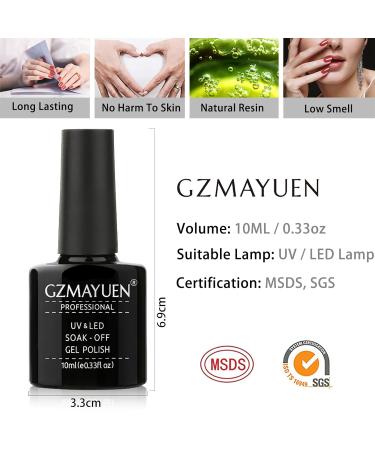 GZMAYUEN UV Nail Polish Set - 6 Color Purple Glitter Gel for Perfect Gel Nails | 10ml Shellac Varnish - Buy Online on GoSupps.com