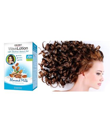 Cruset Wave Lotion for Color Permed Tinted Hair with Almond Milk - Professional Salon Style Volumizing & Curl-Enhancing Treatment - Buy Online on GoSupps.com
