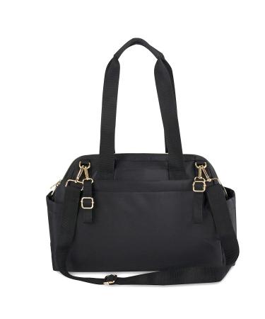 Fisher Price Quilted Diaper Bag Tote & Crossbody - Black | Insulated Bottle Pocket & Changing Pad Included - Buy Online on GoSupps.com