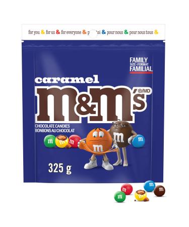 M&M'S Caramel Milk Chocolate Candies Family Size Bag 325g Caramel 325g