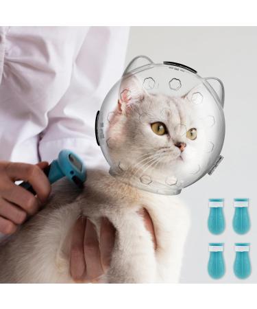 Abizarch Cat Muzzle for Grooming Breathable Bathing Cat Anti Bite Ear Muzzles Adjustable Cat Anti-Scratch Foot Cover for Bathing Shaving Pet Tools small for cat 5-10 pounds - Buy Online on GoSupps.com