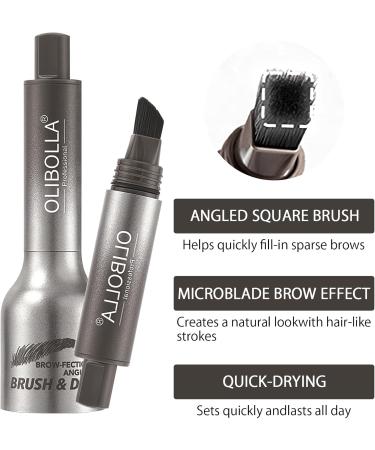 HENGBIRD Crayon sourcils Gel pour sourcils avec brosse sourcils coud e sourcils maquillage naturel r sistant l'eau Pinceau sourcils pour les sourcils et la racine des cheveux (Taupe) - Buy Online on GoSupps.com