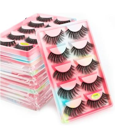 UAMOU Mink Lashes Bulk 5 Pair Natural Long Faux Cils Cilios Mink 3D False EyeLashes Makeup Fluffy Eye Lashes maquillaje Cheerfully (Color : G401 Size : 5 BOXES (25 pairs)) - Buy Online on GoSupps.com