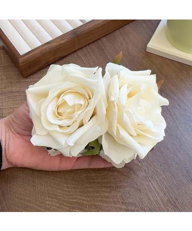 3D Rose Flower Decor Hair Claw Anti-slip Teeth Strong Grip Hair Clip Back Head Shower Large Hair Claw Hair Accessories - Buy Online on GoSupps.com