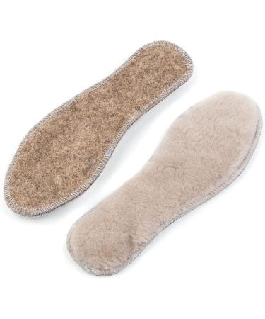 BARVEN Sheepskin Insoles - 12 Women/10 Men - Cozy & Warm Sheep Wool Fleece Inserts - Buy Online on GoSupps.com