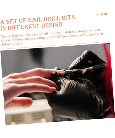 Healeved 1set Grinding Head Set Cleaning Tools Nail Polish Remover Power Tool Rotary Tool Bits Nail Art Tools Nail Grinding Bits Nail Building Gel Nail Gel File Tungsten Steel Manicure - Buy Online on GoSupps.com